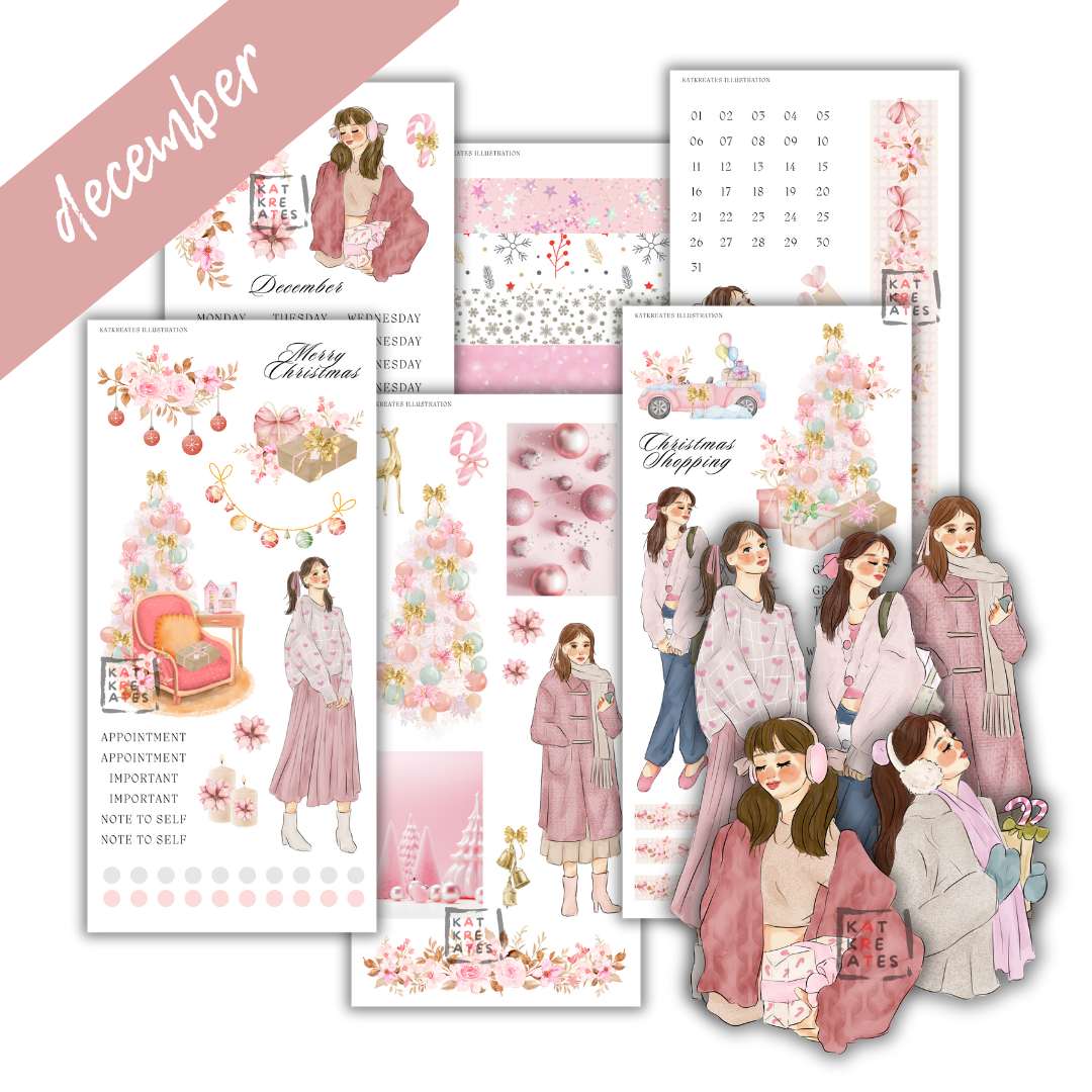 December Monthly Sticker Kit