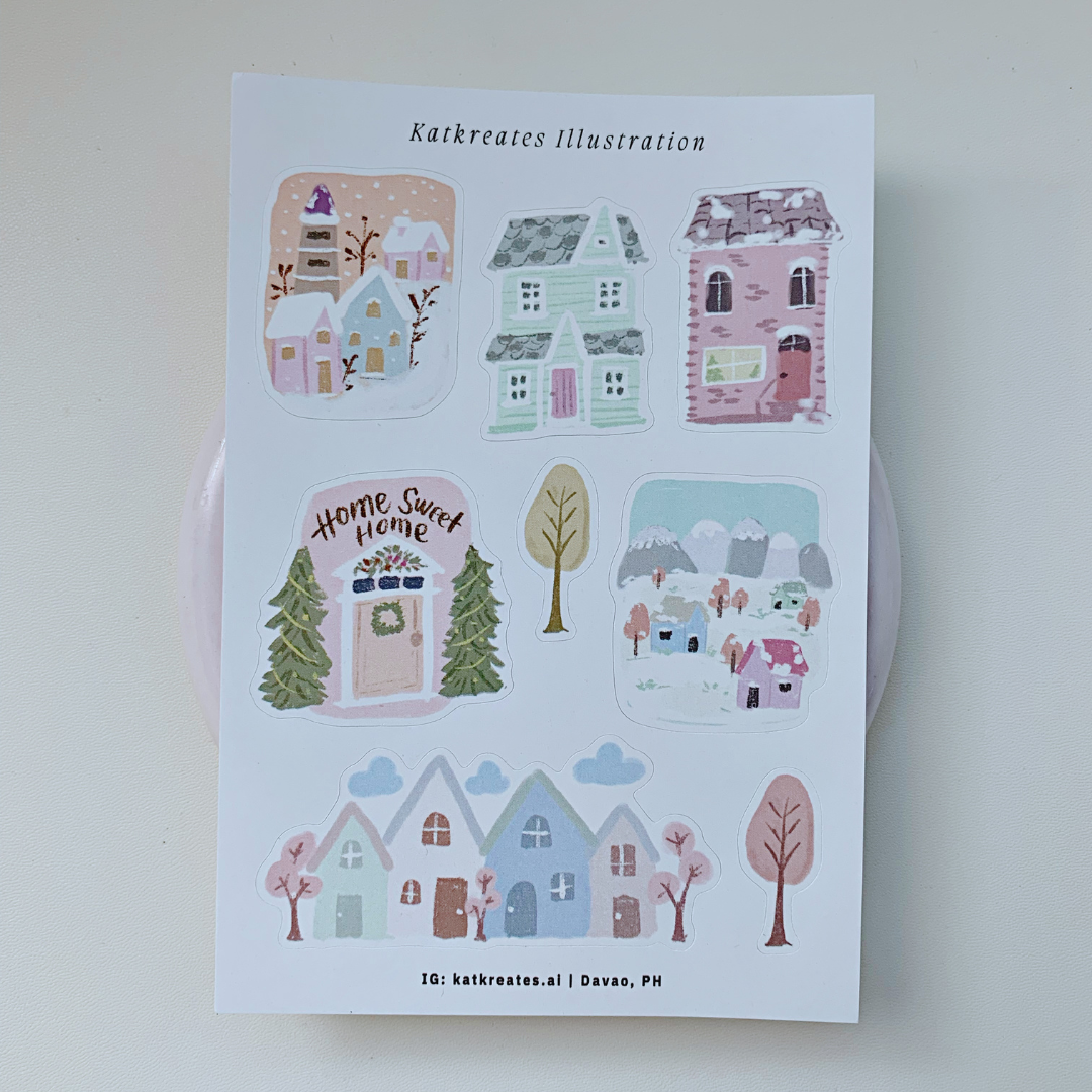 Houses Sticker Sheet