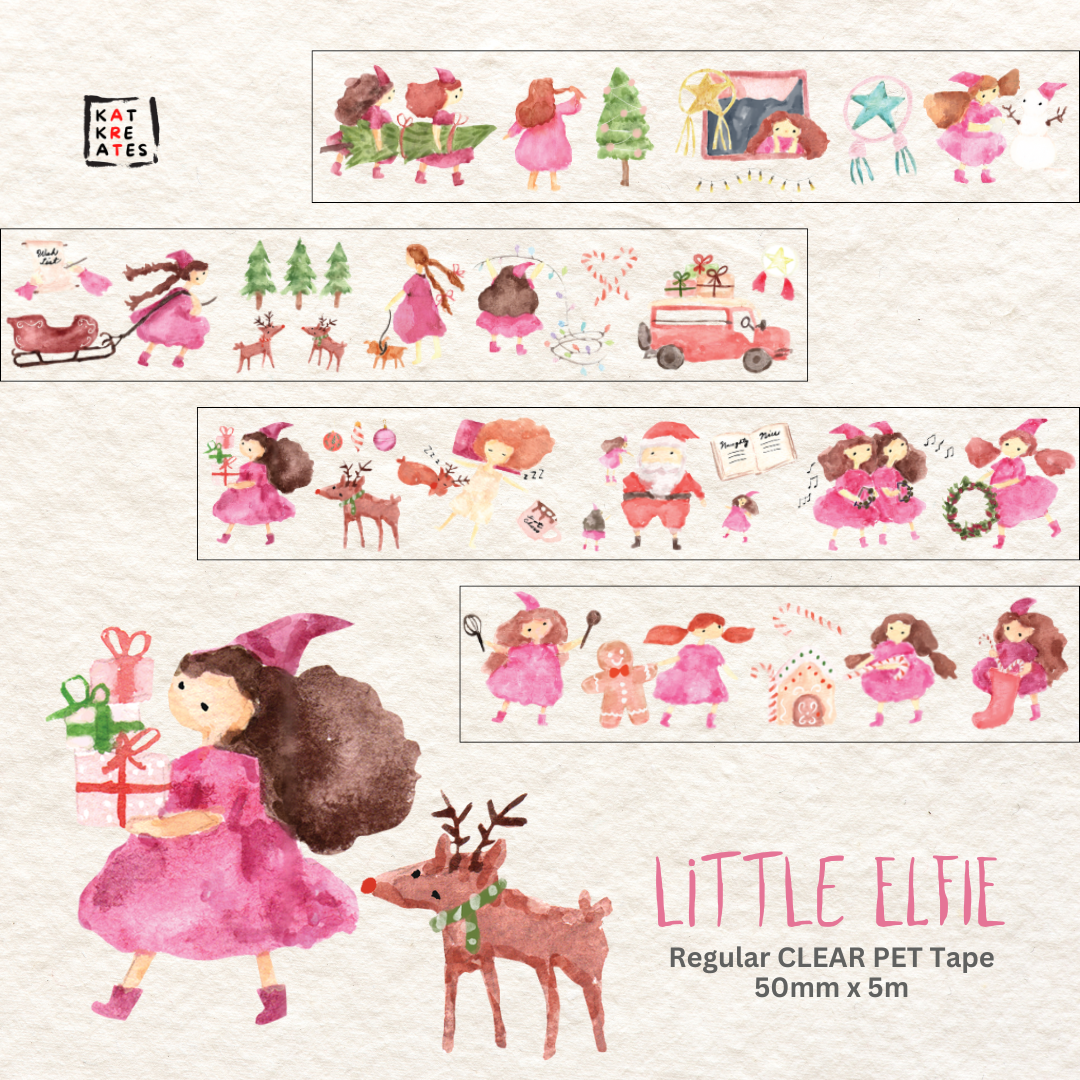 LITTLE ELFIE Clear Pet Tape