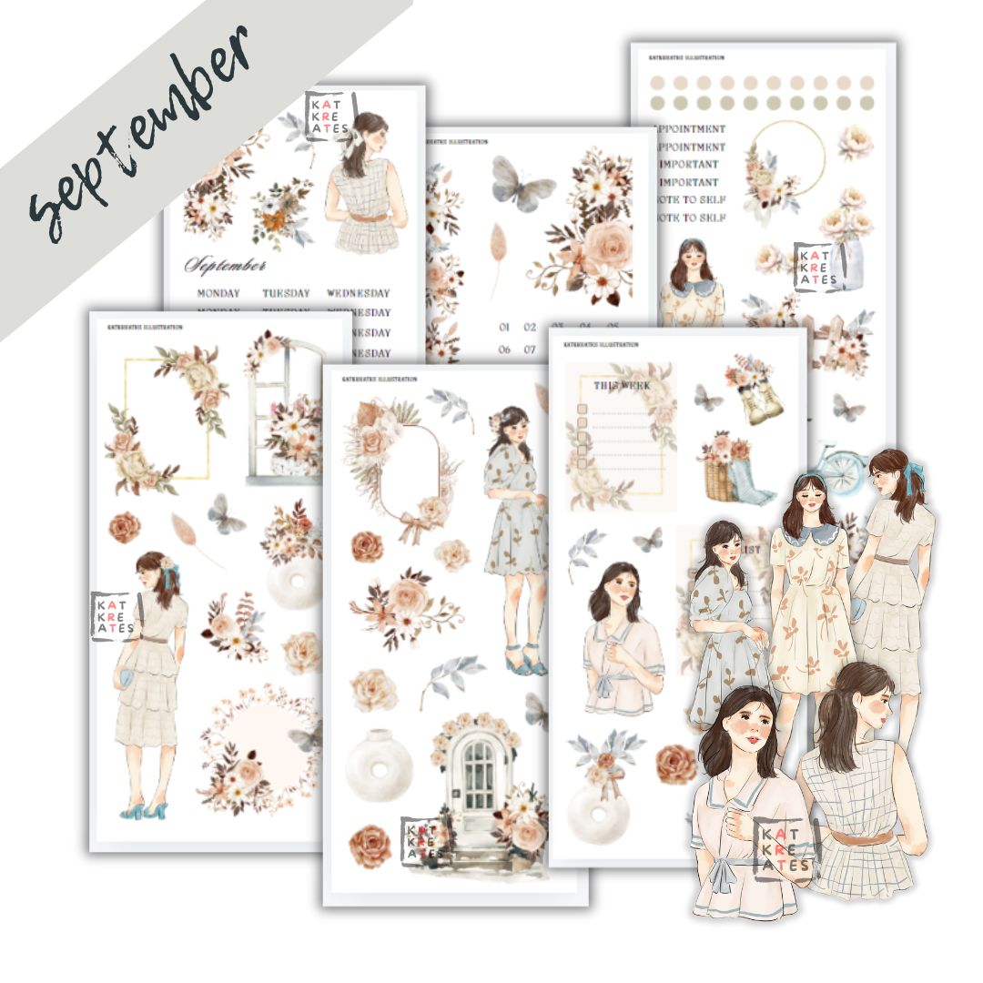 September Monthly Sticker Kit