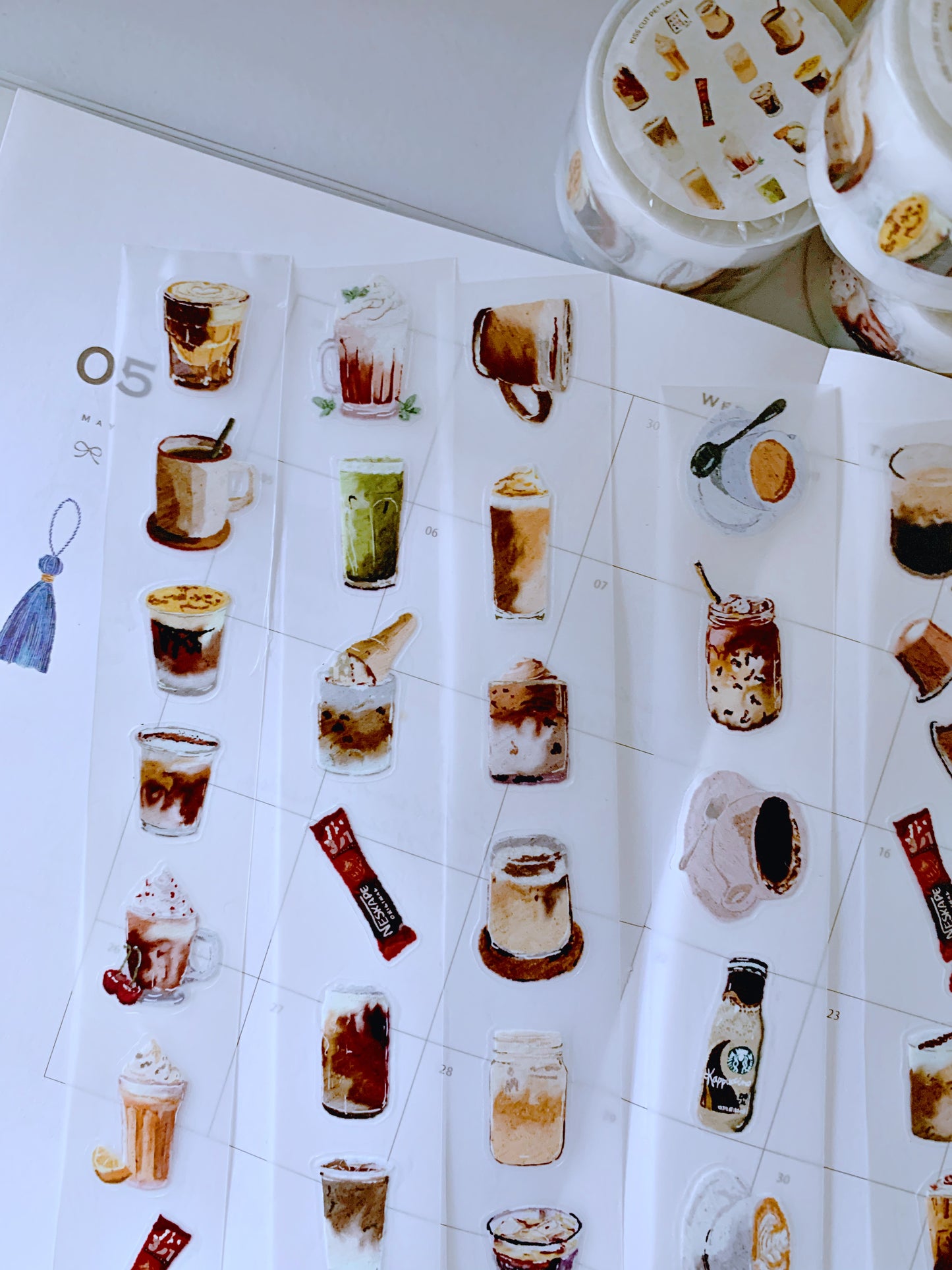 Everything Coffee Kisscut Matte PET Tape