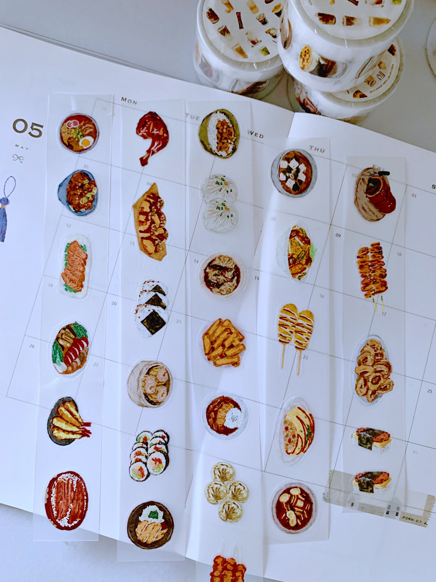 Asian Food Kisscut Matte PET Tape