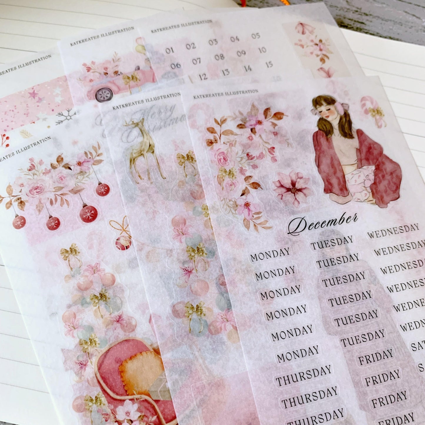 December Monthly Sticker Kit