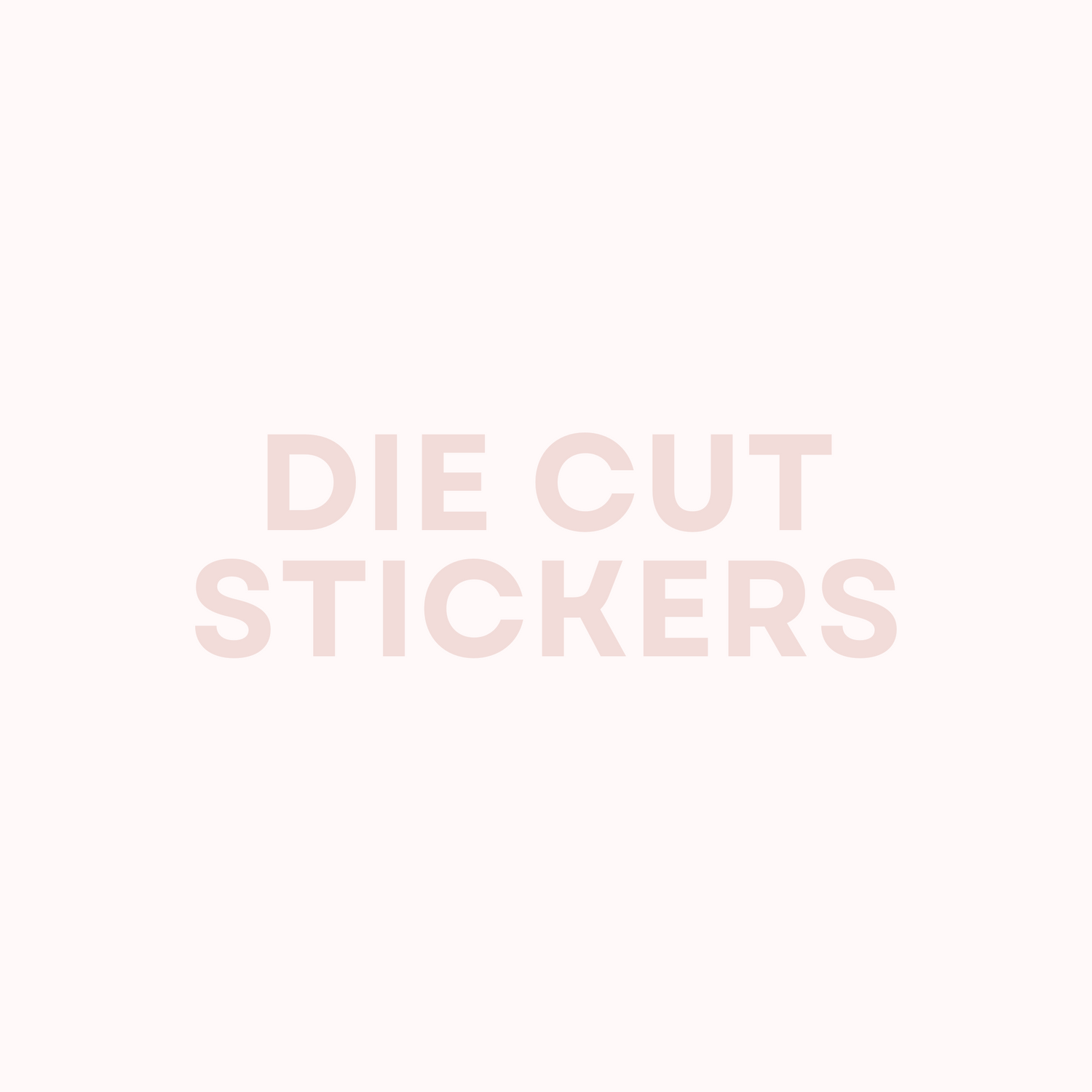 Die-Cut Stickers