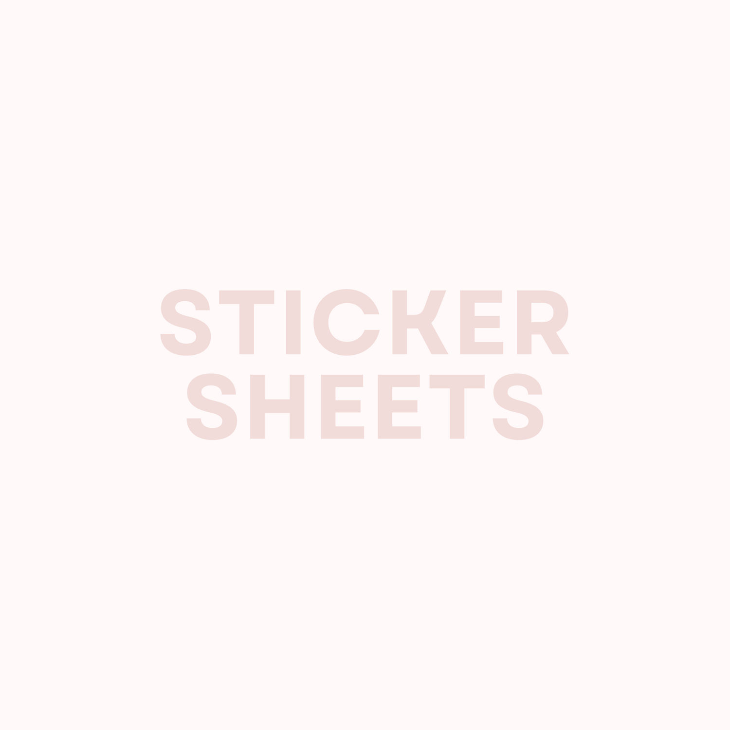 Sticker Sheets