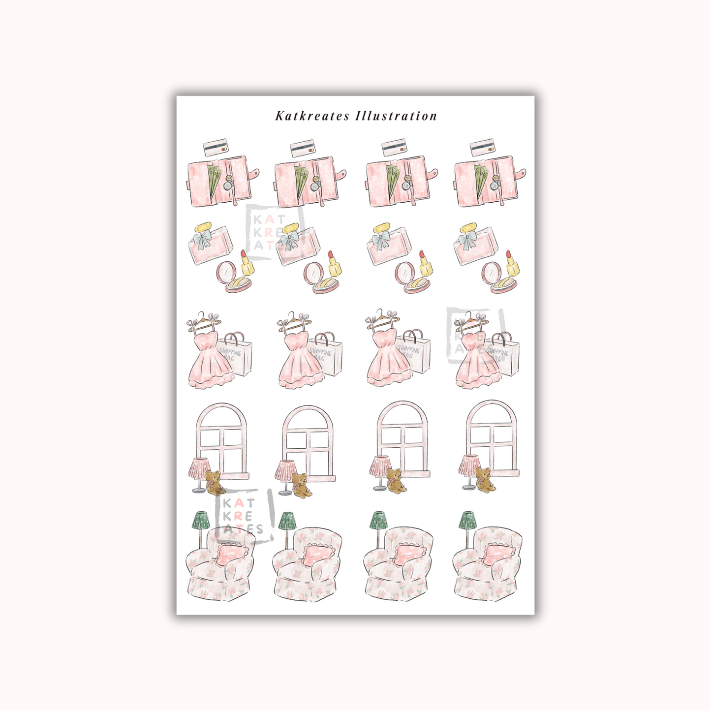 Mini Sticker Sheet - Pamper