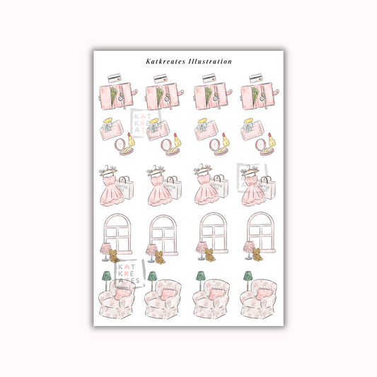 Mini Sticker Sheet - Pamper