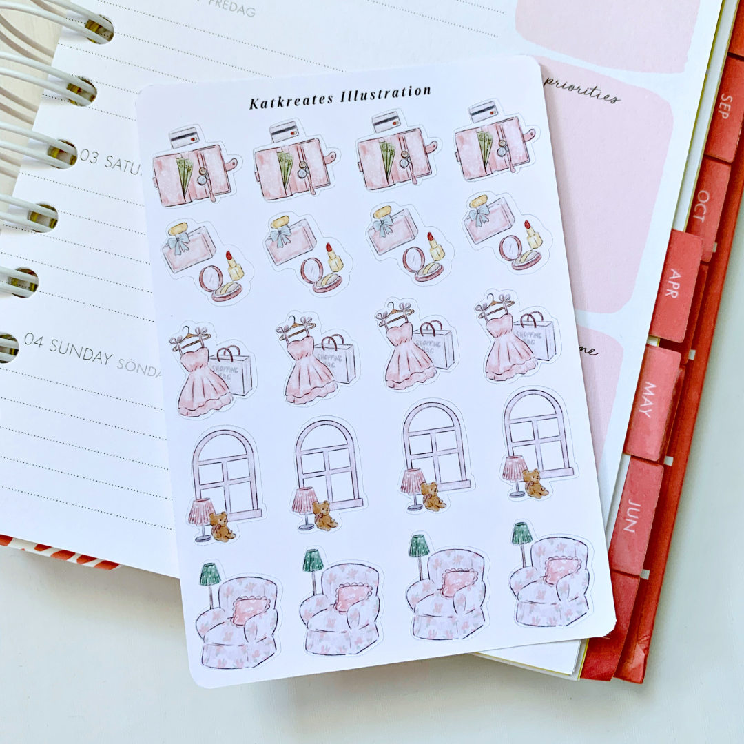 Mini Sticker Sheet - Pamper