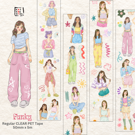 PRE-ORDER - FUNKY Clear Pet Tape