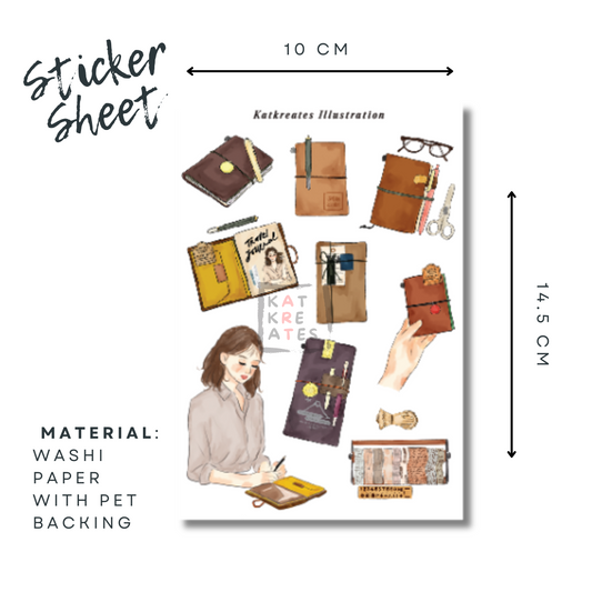 [Pre-order] Traveler Notebook Sticker Sheet