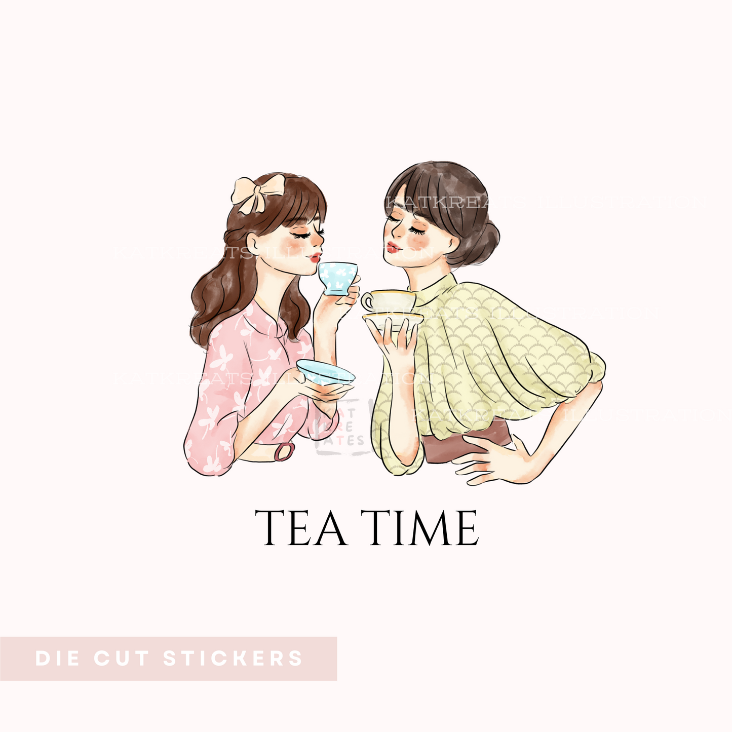 Katkreates - Tea Time Girls