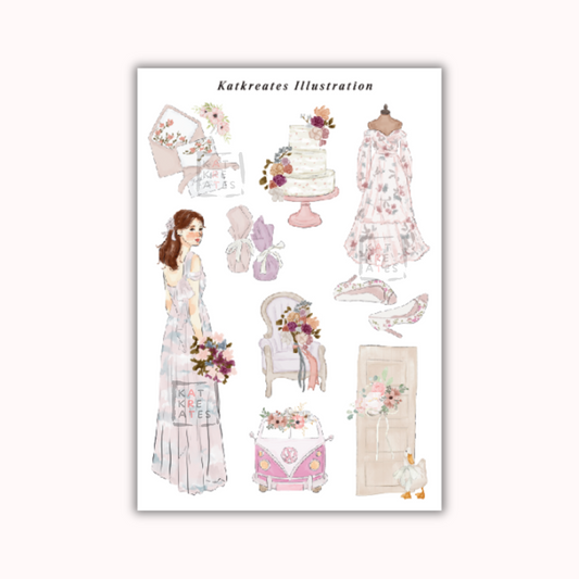 Bridesmaid Sticker Sheet