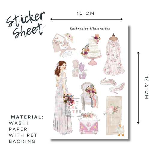 [Pre-order] Bridesmaid Sticker Sheet
