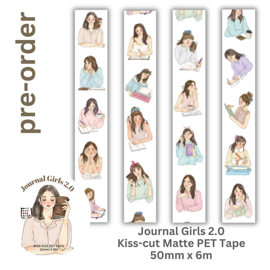 JOURNAL GIRLS 2.0- Matte Kisscut PET Tape