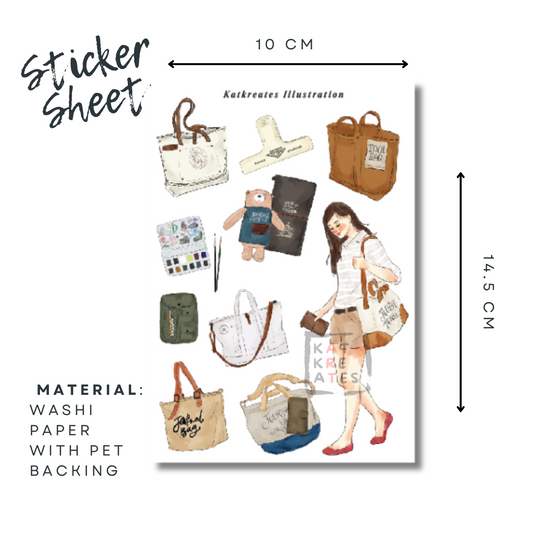 [Pre-order] Journal Bag Sticker Sheet