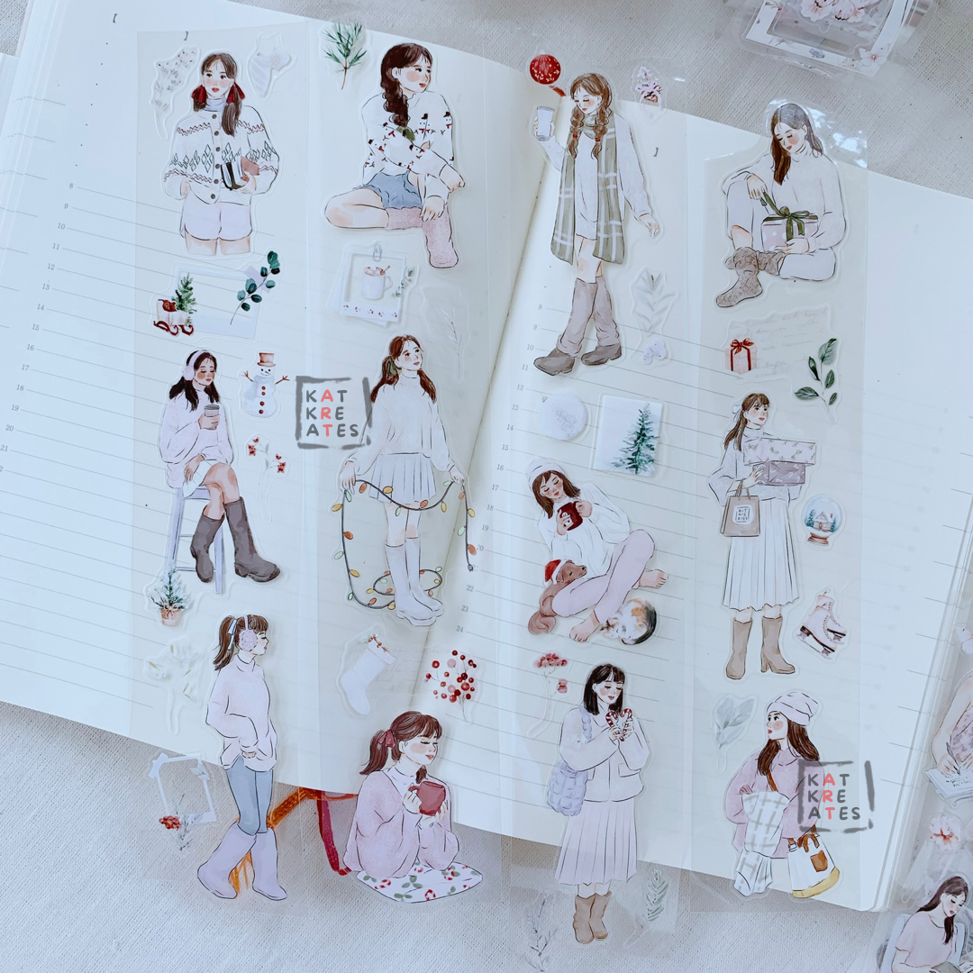 Holly Winter Kiss-cut PET tape