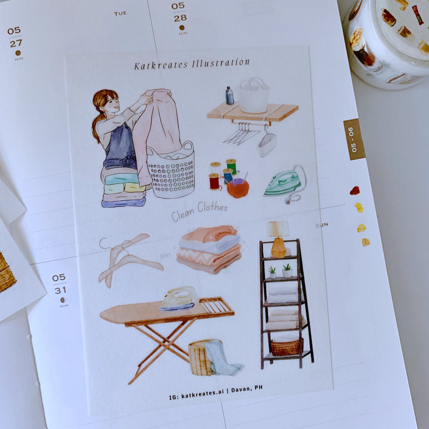 Iron and Fold Sticker Sheet