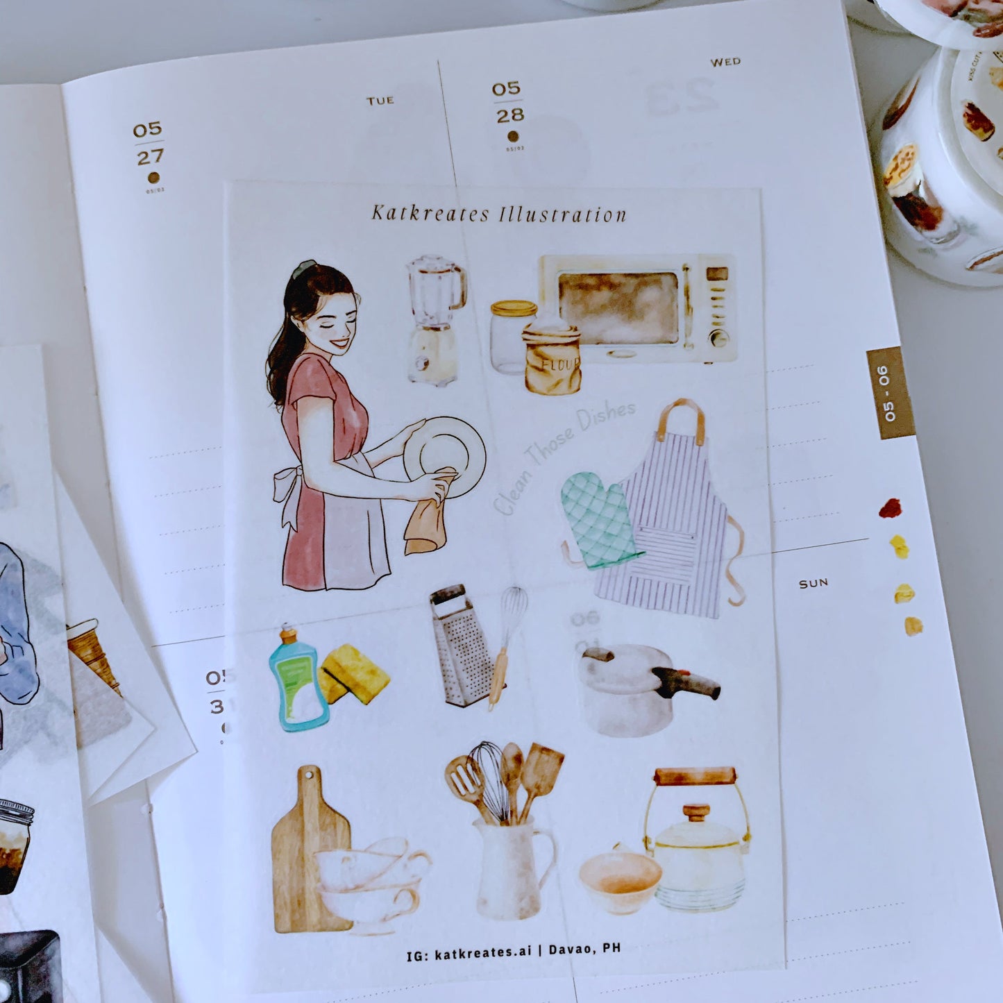 Wash dishes Sticker Sheet