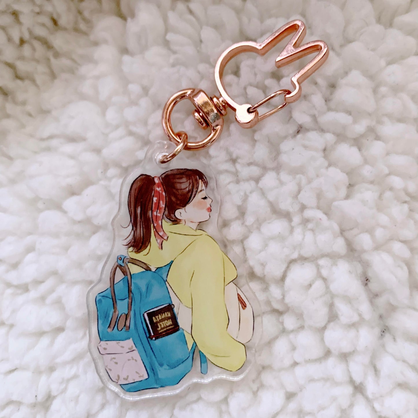 Travel Girl Keychain