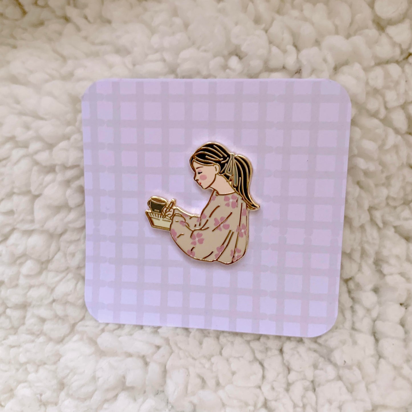 Journal Time Girl Enamel Pin